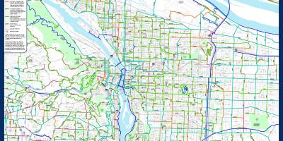 Mapa Portland rower